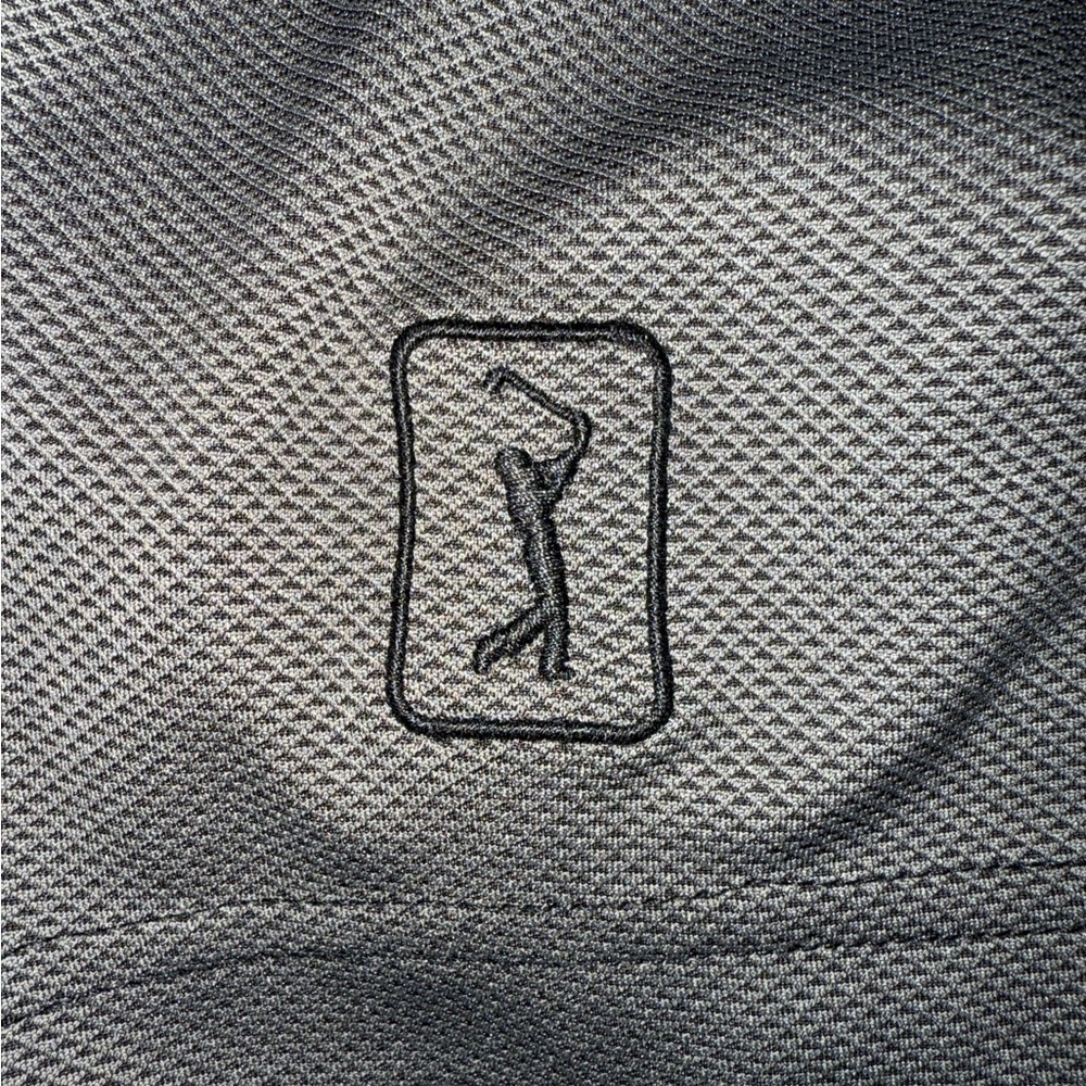 Men's PGA Tour Dark Gray Golf Logo Polo Shirt XXL